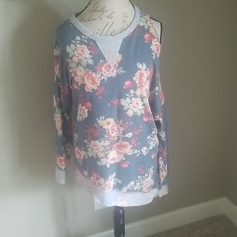 Floral Asymmetrical Tee